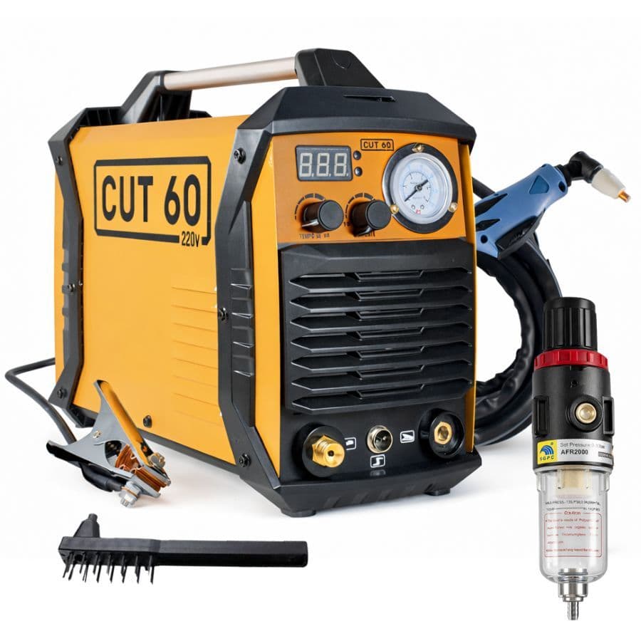 Máquina de Corte Plasma CUT 60A 220V Tocha de Corte PT31 Profissional Pró Euro
