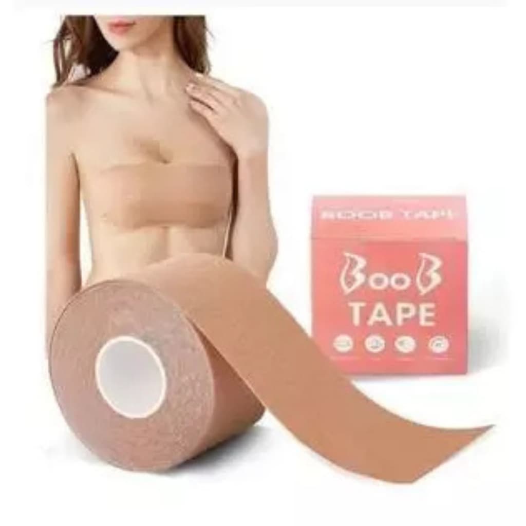 Fita Levanta Seio Protetor de Mamilo Sutiã Mama Rolo 5m - Boob Tape/Hello mini