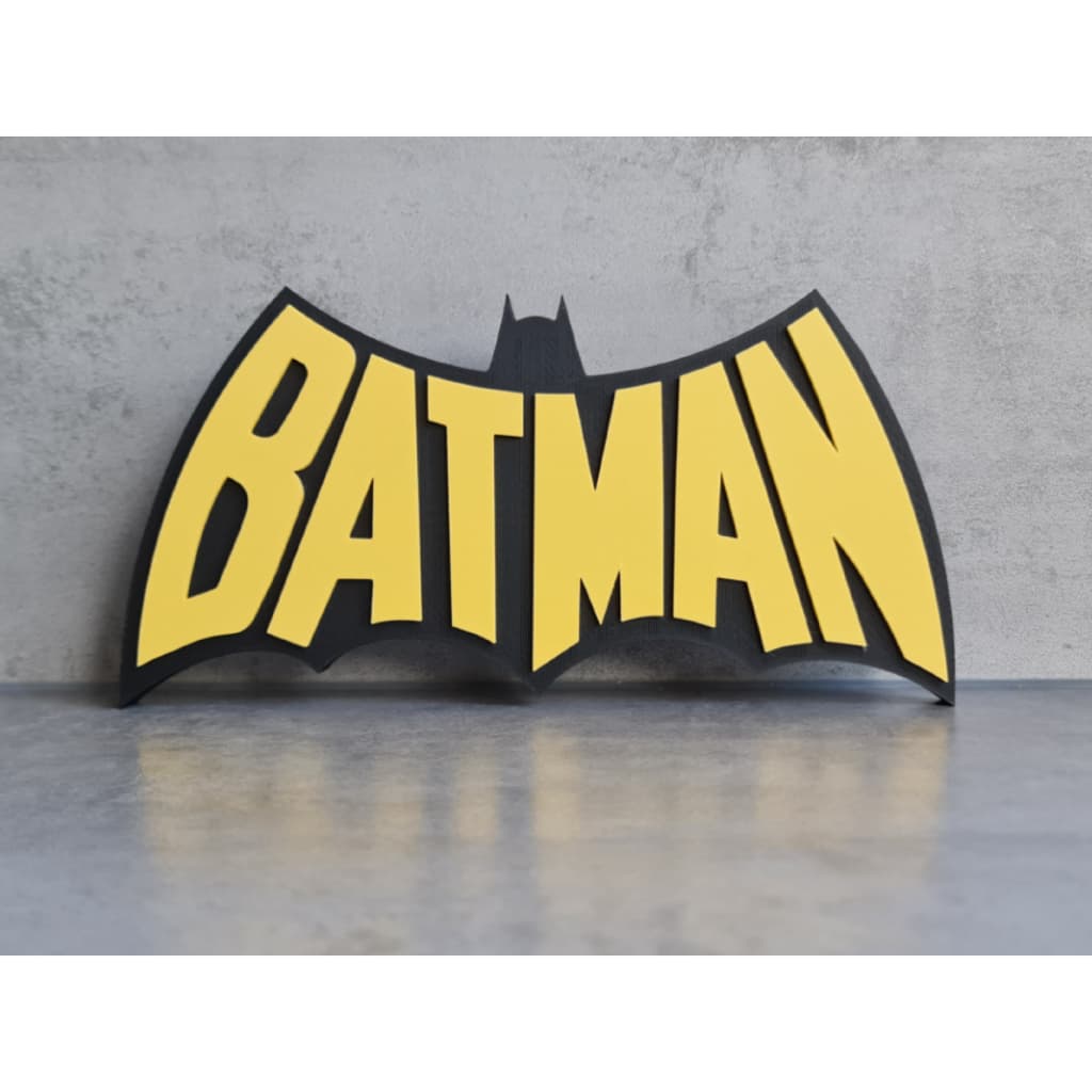 Placa Decorativa Batman 16cm Alta Definição | Quadro Geek Nerd Parede