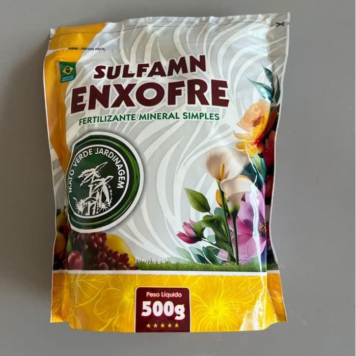 Fertilizante em pó  Enxofre sulfaman  e power fertilizante mineral kit 1 un cada