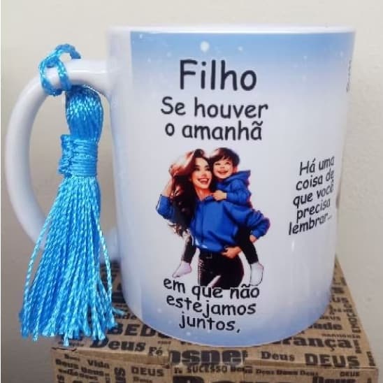 FILHO SE HOUVER O AMANHÃ - (mod:08) - CANECA MÃE E FILHO MORENOS