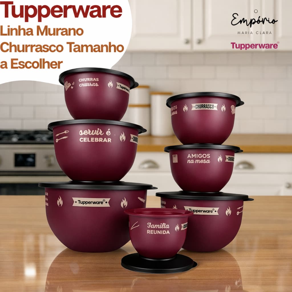 Tupperware Linha Murano Churrasco Tamanho a Escolher