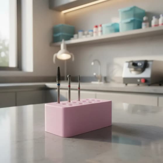 Suporte para Brocas de Manicure 3D | Organizador de Bits | Nail Designer