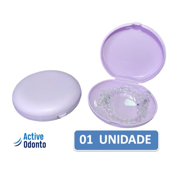 Caixa Active para Alinhadores e Aparelhos Ortodônticos - 1 Unidade  LILÁS