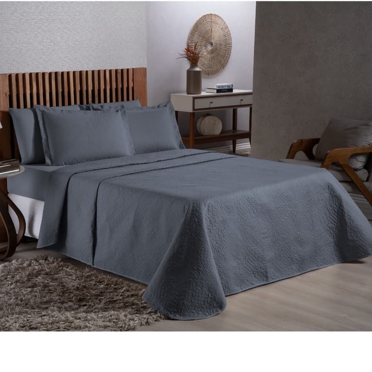 Cobre leito Colcha Avulso Cama Matelado Ultrassônico Microfibra 100% Poliéster