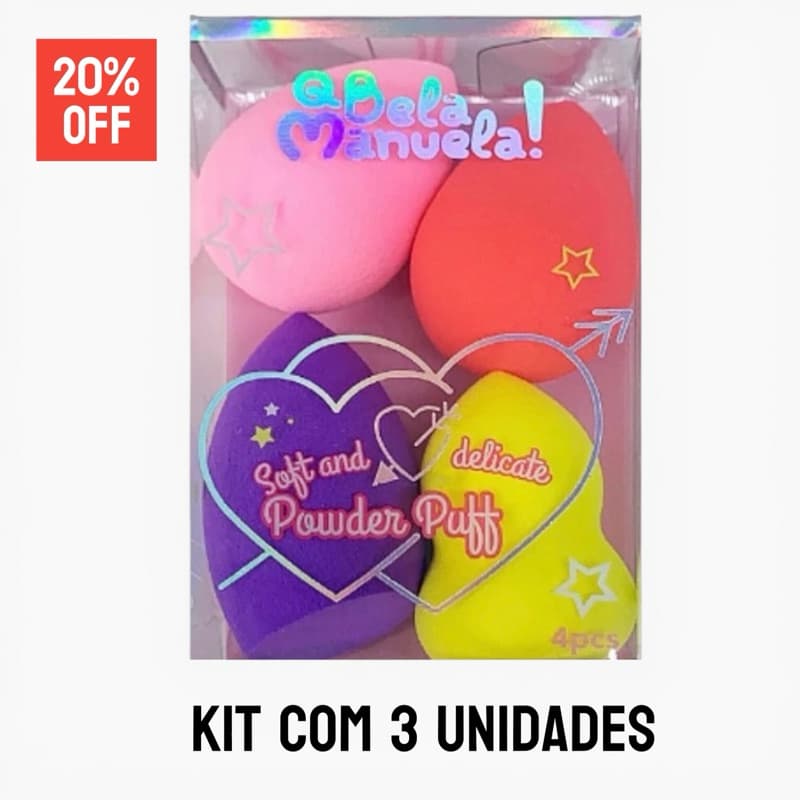 Kit Mini Esponjas Q Bela Manuela