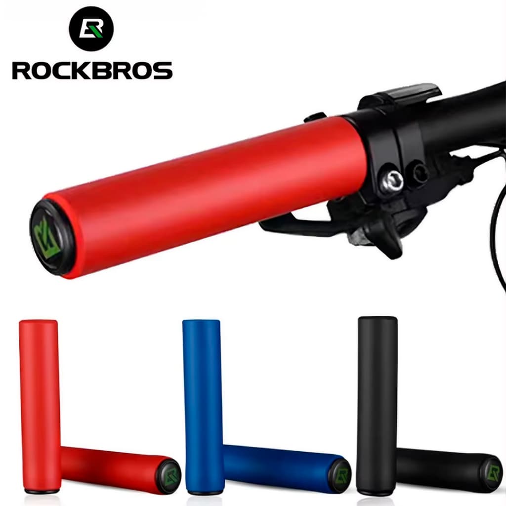 Manopla Luva Grip Bike Bicicleta Mtb Rockbros Silicone Cores