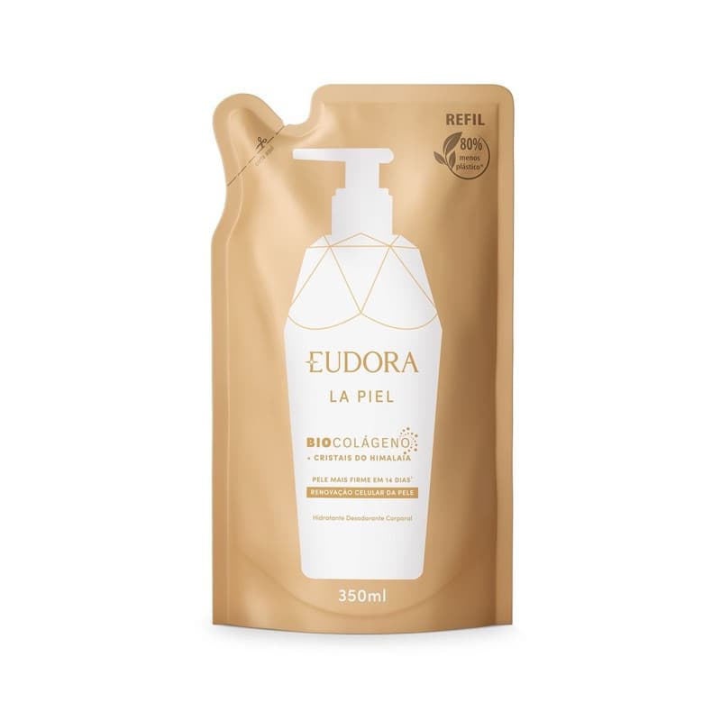 Refil Hidratante La Piel Cristais do Himalaia 350ml Eudora Original