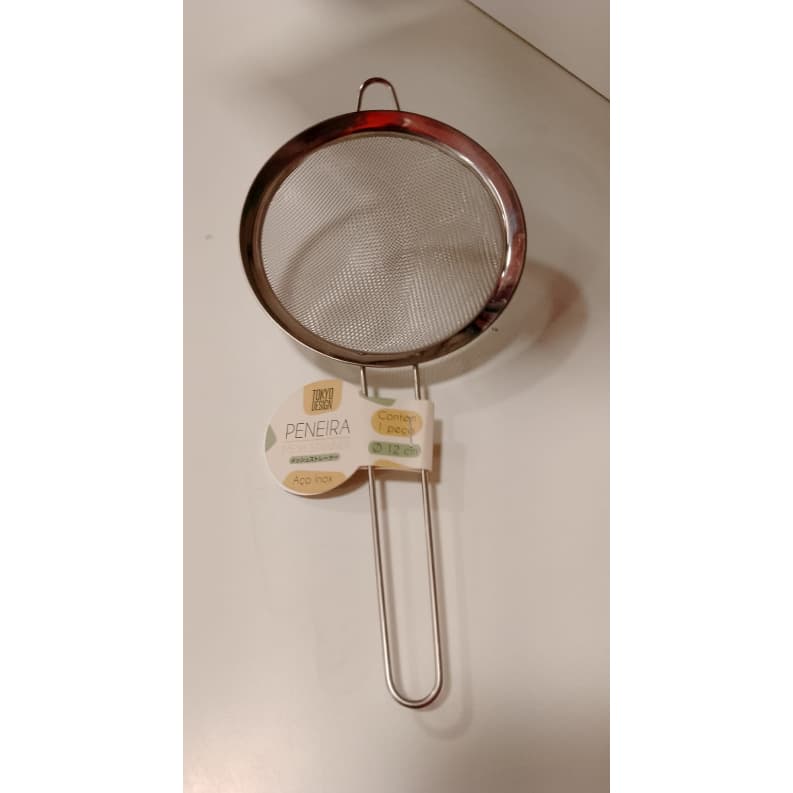 PENEIRA PARA ALIMENTOS DE AÇO INOX 12CM - TOKYO DESIGN - UDPE12