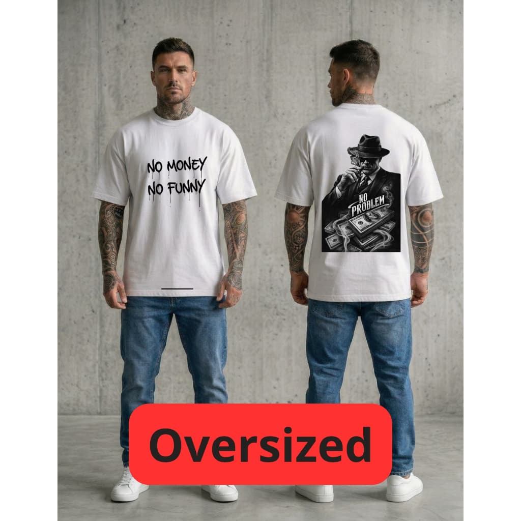 CAMISETA OVERSIZED MASCULINA GANGSTER ESTAMPA STREETWEAR MÁFIA URBANA CONFORTO PREMIUM