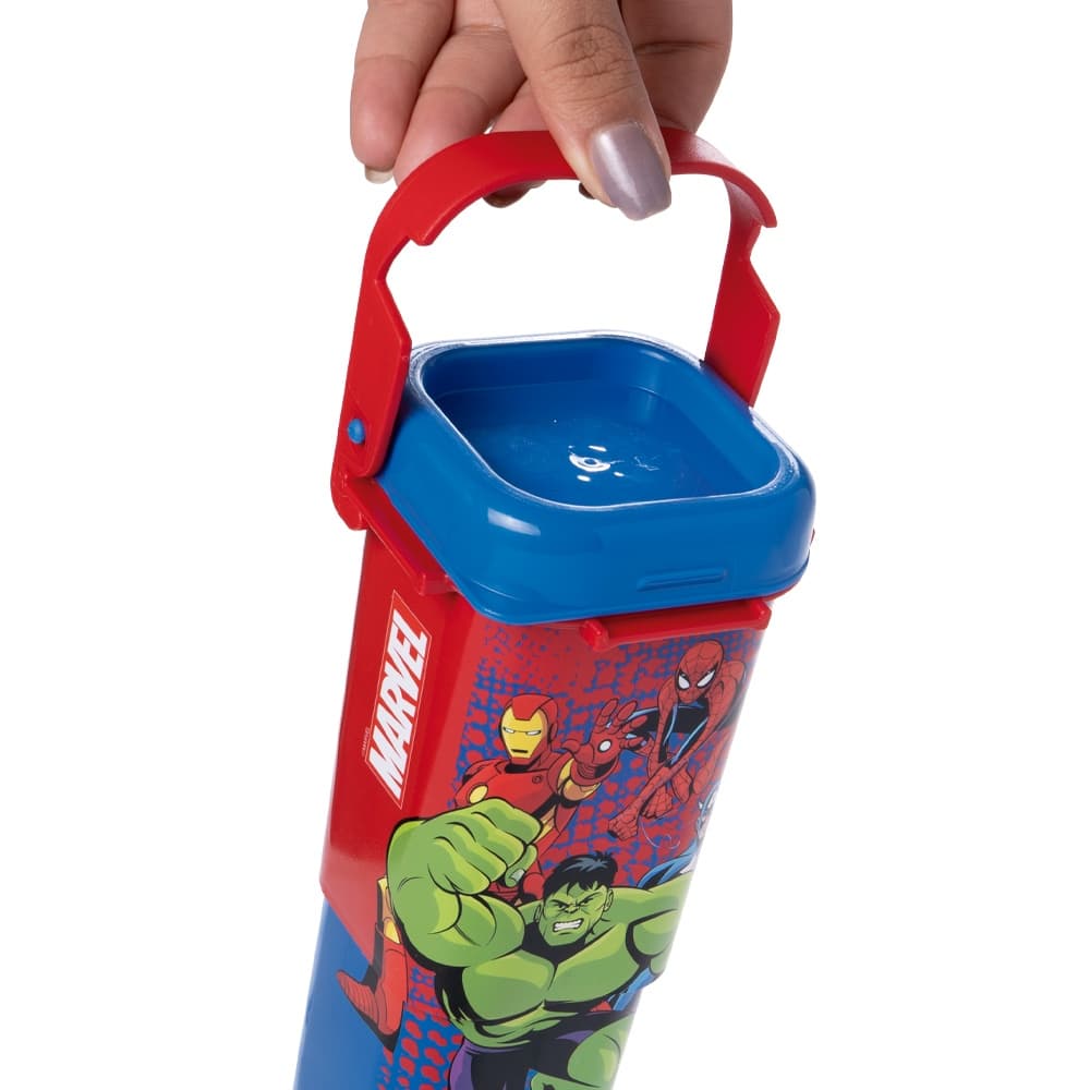 Estojo Lapis Canetinha Organizador Retratil C/ Suporte De Celular Vingadores
