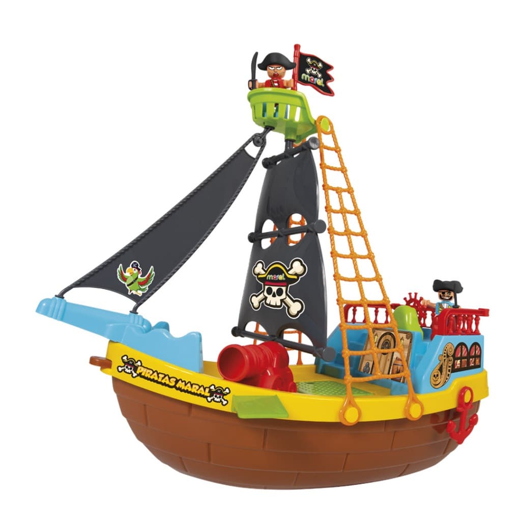 Barco de Brinquedo Piratas Maral com Rodinhas e Acessórios Realistas