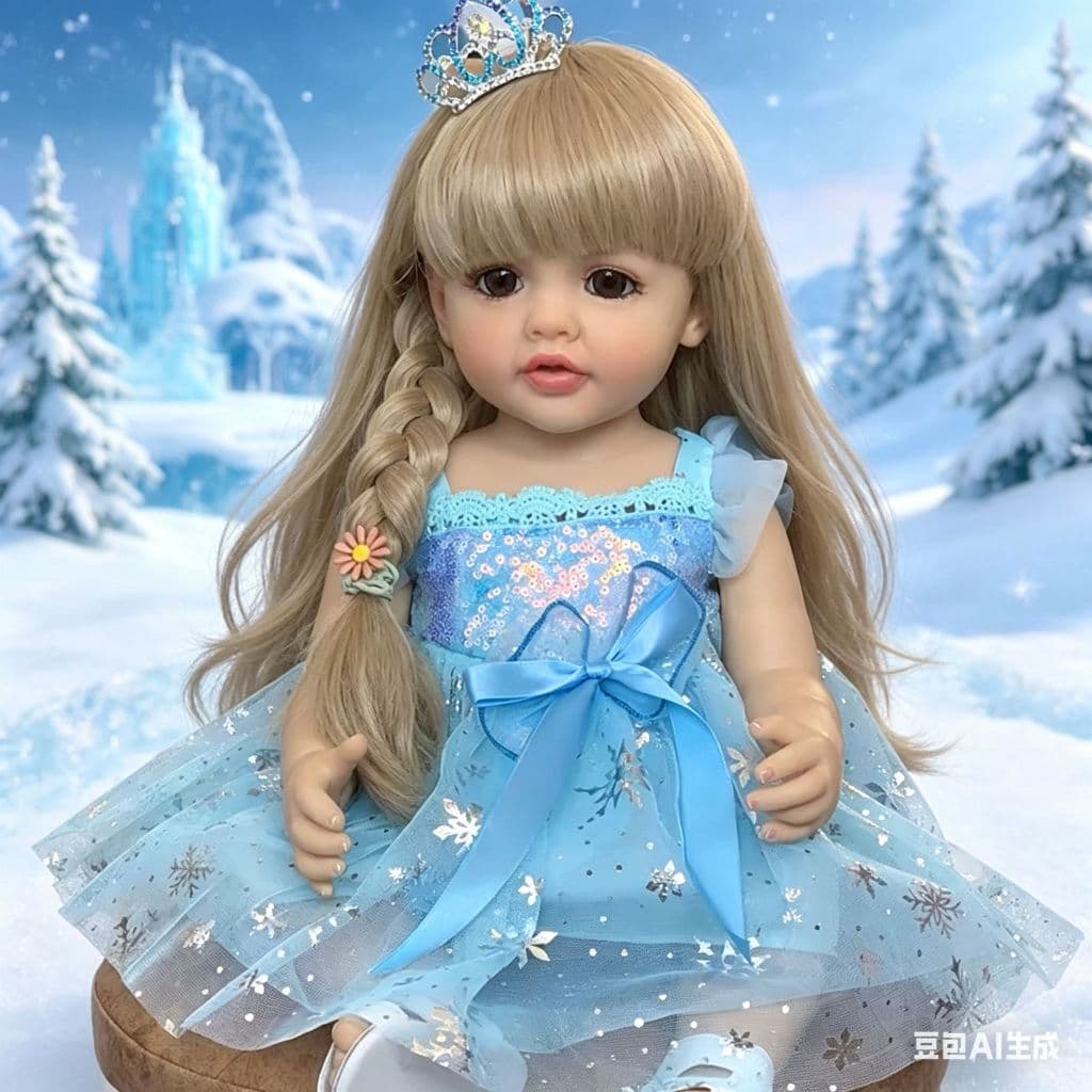 Boneca Realista de 55cm/22 polegadas Uma Companheira Encantadora e Realista Reborn