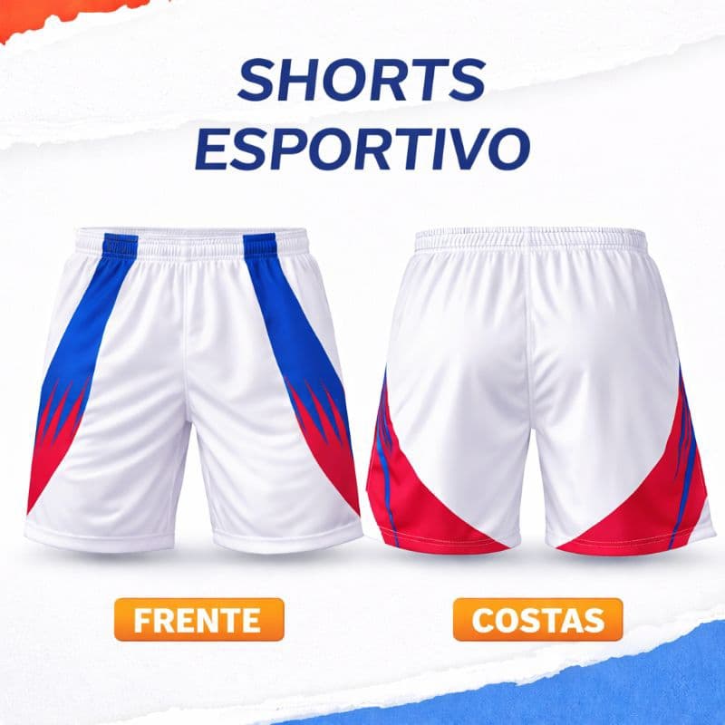 Calção Shorts Bermuda Esportiva  p/ Futebol e Futsal, Treino de Esportes, Corrida e Caminhada, Tecido Leve Resp