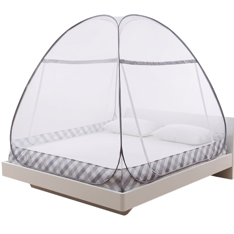 Rede Mosquiteiro Tenda Para Cama Casal Mosquito Branco/Cinza NET | LTX Sleep