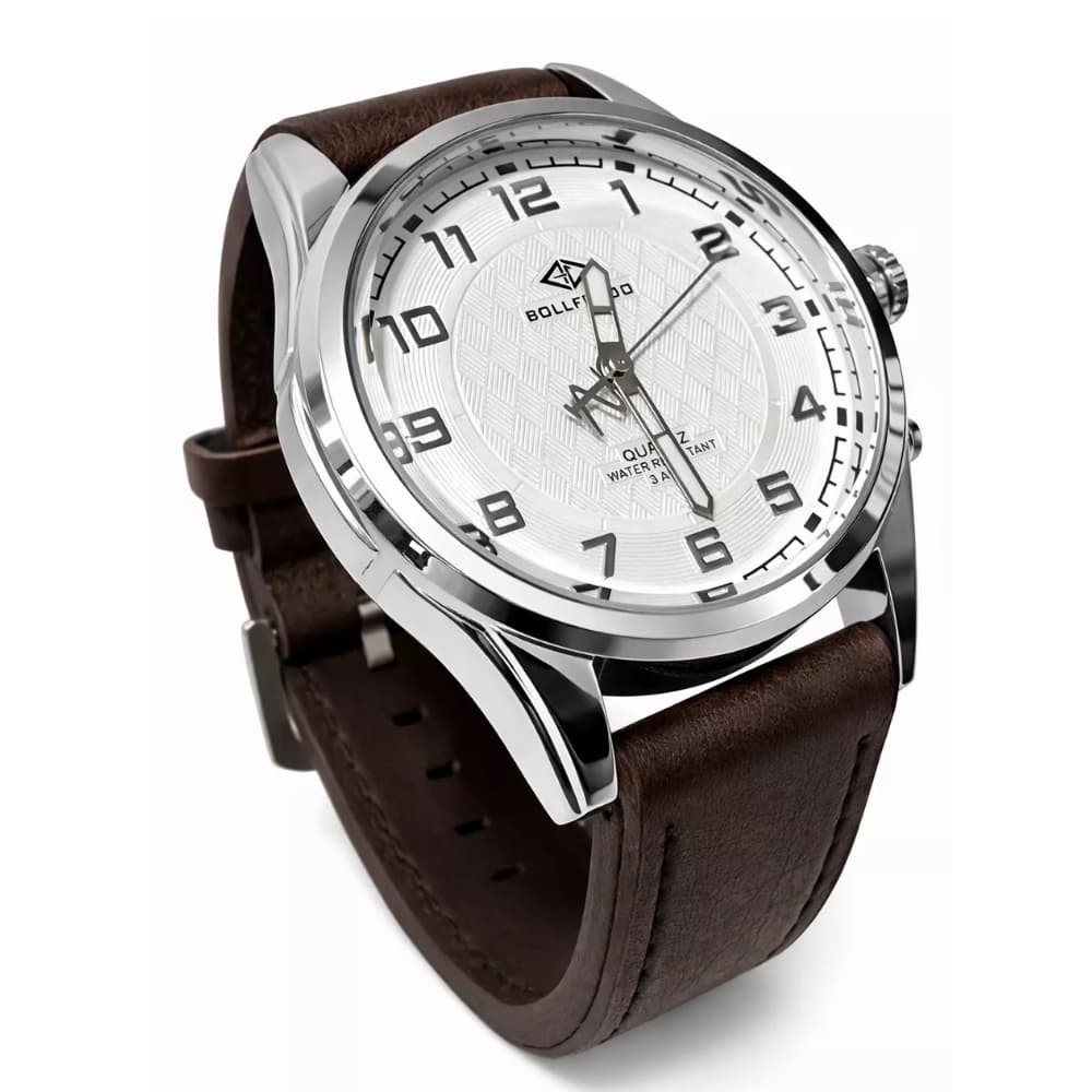 Relógio A Prova De Água Masculino Pulseira de Couro Original Bollfendo Ferrazzo Social Negócios Casual cores variadas