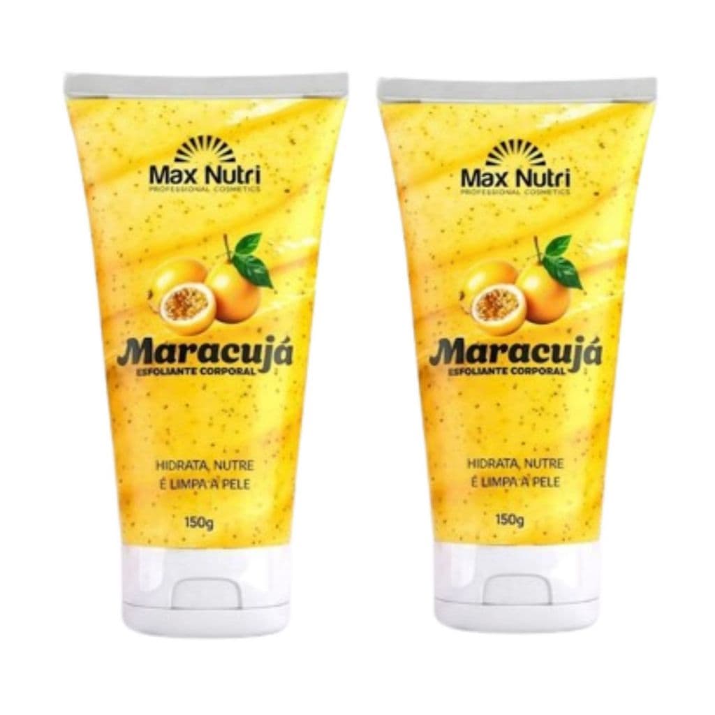 ESFOLIANTE CORPORAL SUAVE MARACUJA 150gr MAX NUTRI 2un