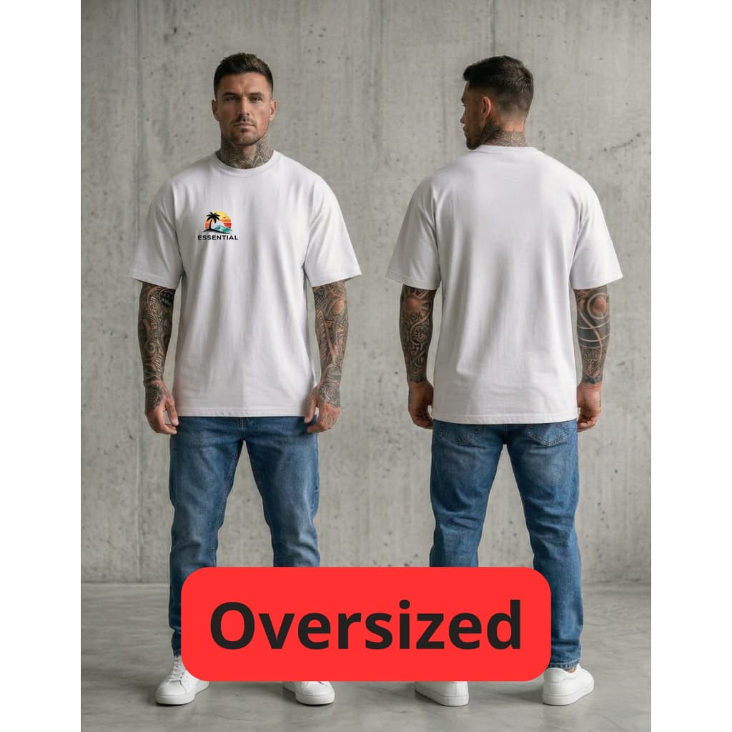CAMISETA OVERSIZED BÁSICA MINIMALISTA MASCULINA UNISSEX PREMIUM MODA URBANA ESSENTIAL