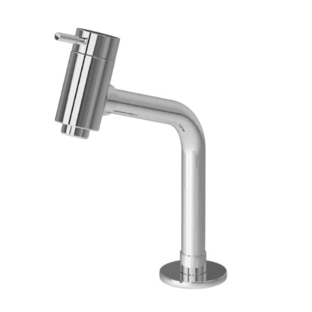 Torneira Link Inox Baixa Padrão Deca para Cuba de Apoio Banheiro Lavabo Mesa Cromada Água Fria Luxo