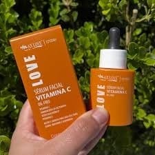 Serum hidratante facial Vitamina C Max Love antioxidante todo tipo pele skin care dia/noite 30ml