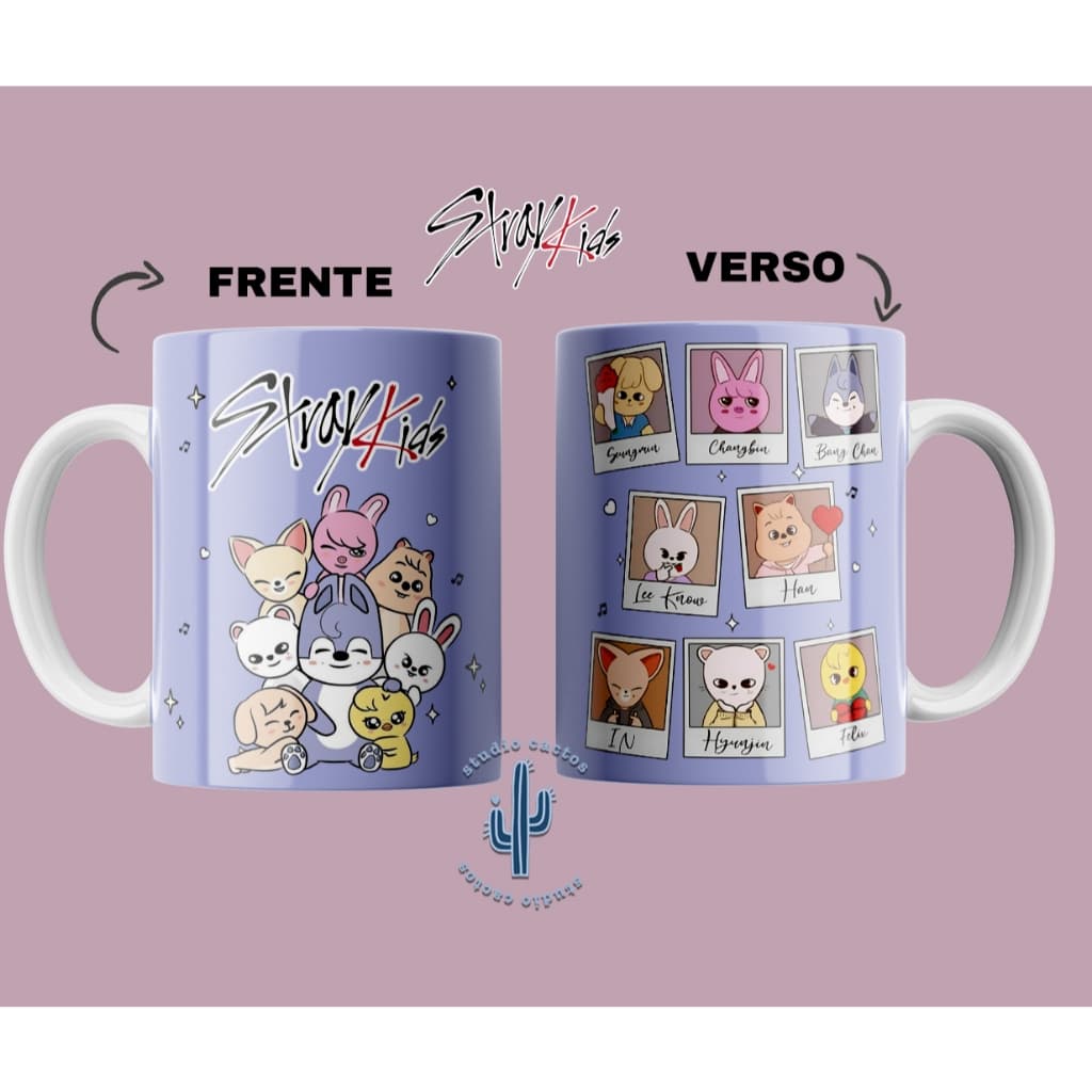 Caneca Stray Kids - Skzoo - K-pop Personalizada