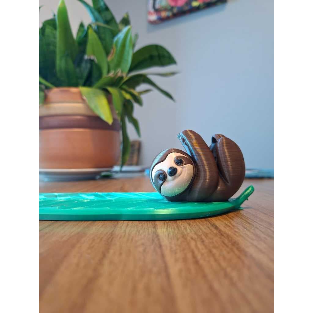 Incensário Bicho Preguiça na Folha -  Decorativo em Impressão 3D – Porta Incenso