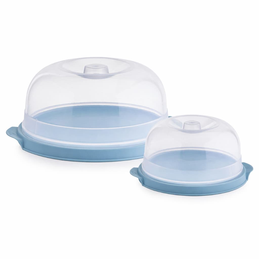 Kit Boleira + Queijeira Para Bolos / Doces / Queijos / Alimentos Com Tampa Plástico Resistente
