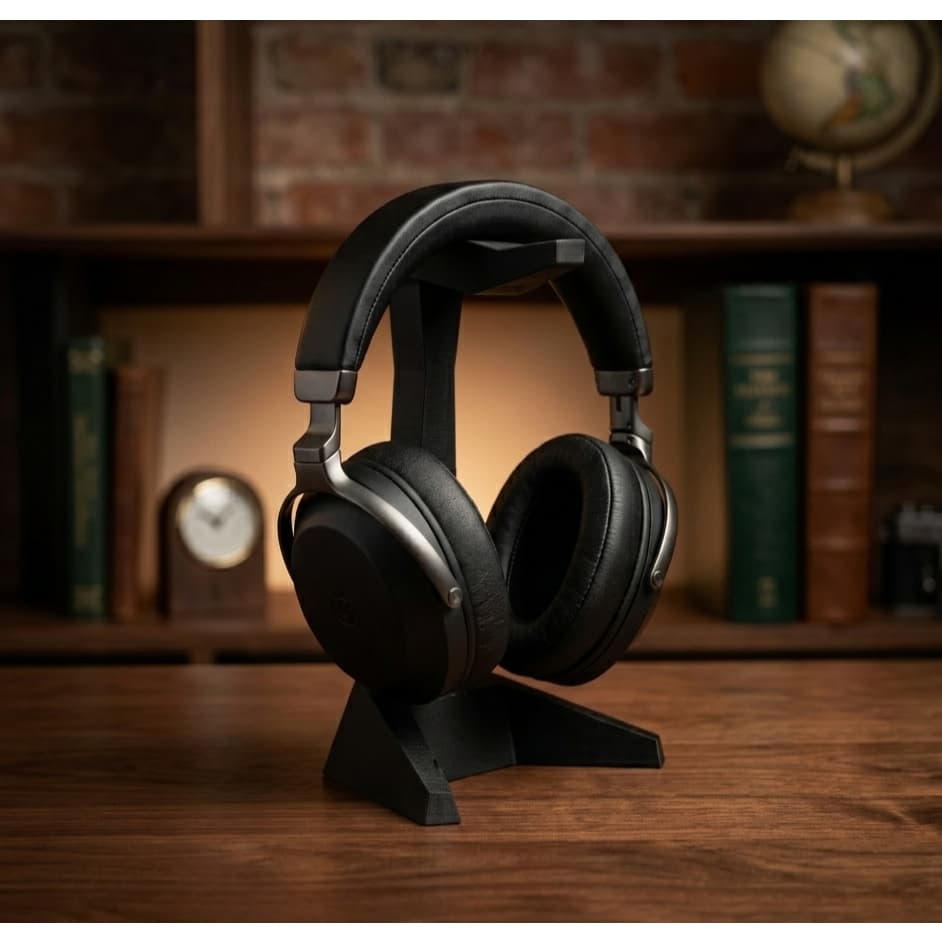Suporte para Headset Gamer / Fone de Ouvido Preto Design Moderno
