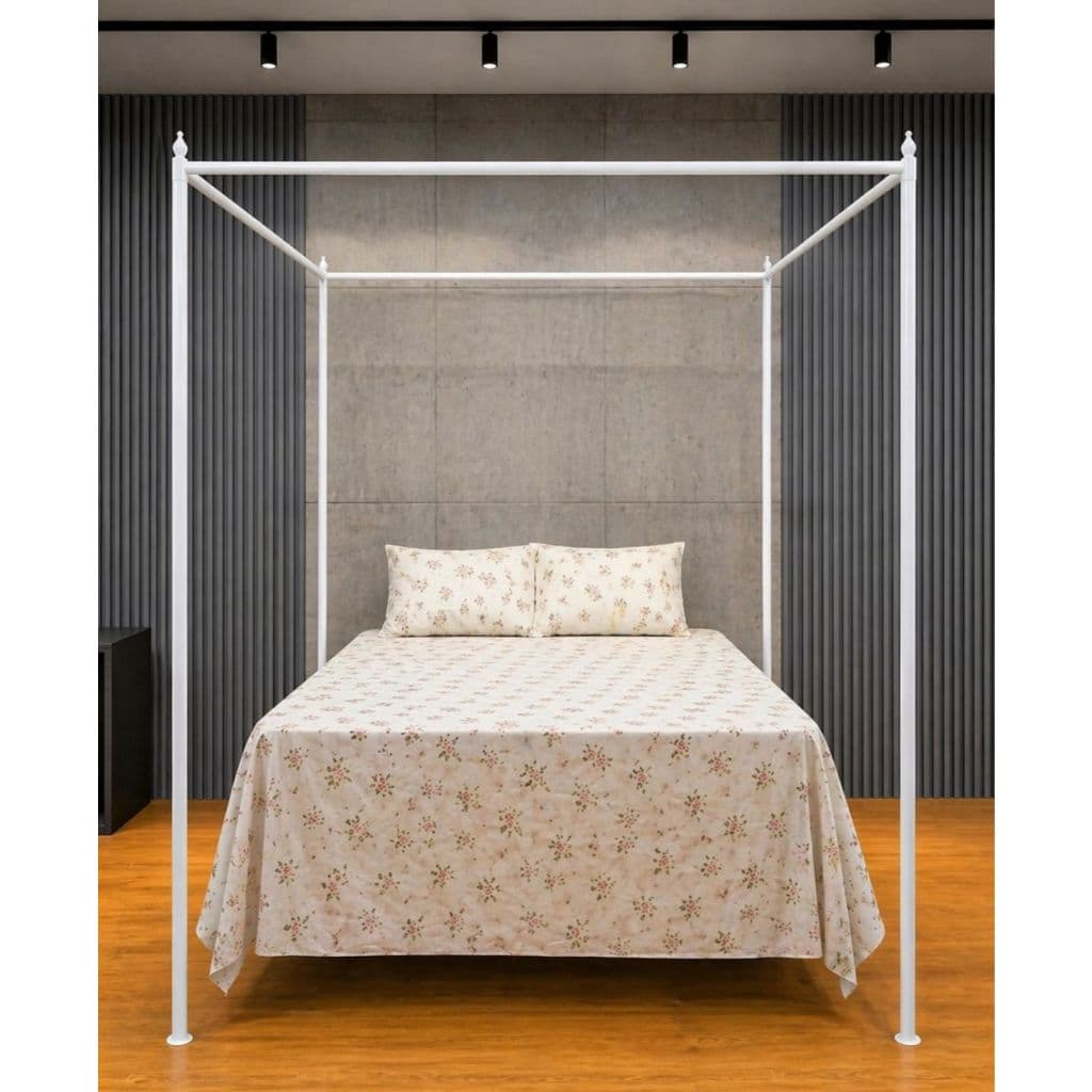 Armação Branca Casal Reforçada Para Mosquiteiro Palácio SETEMBRO OFF OFERTAS