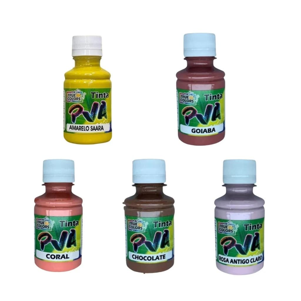 Tinta Pva Fosca 100ml True Colors - Cores Quentes