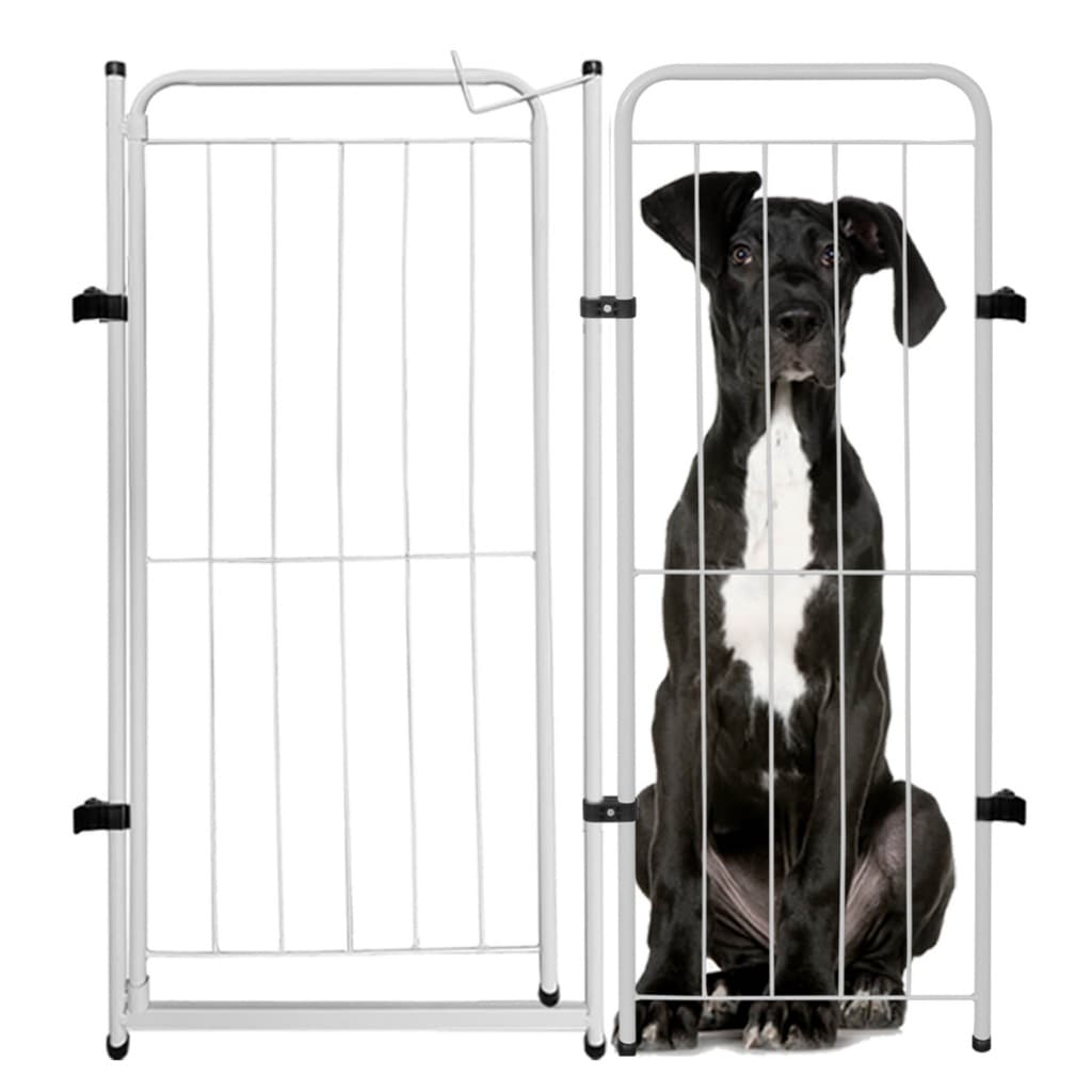 Cercado Grade 90x98cm Portão + 1 Módulo Segurança Pet Cães Cachorro