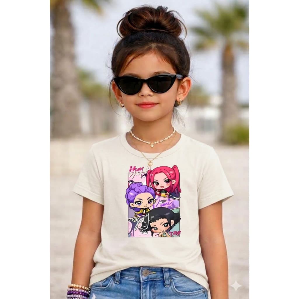 Camiseta Infantil Menina Estiloso Chic Confortavel