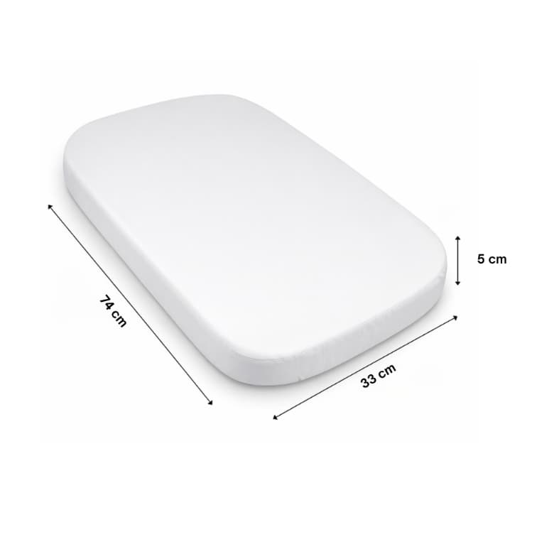 Colchão Oval Para Carrinho Bebê Tipo Safety 1st Mobi 74x33