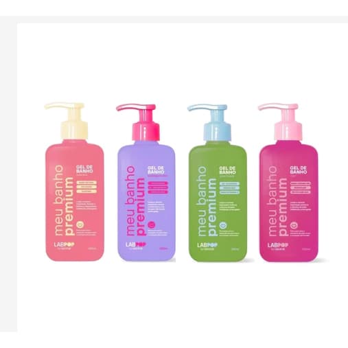 Gel de Banho Meu Banho Premium LabPOP by Labotrat 240ml - ESCOLHA O SEU