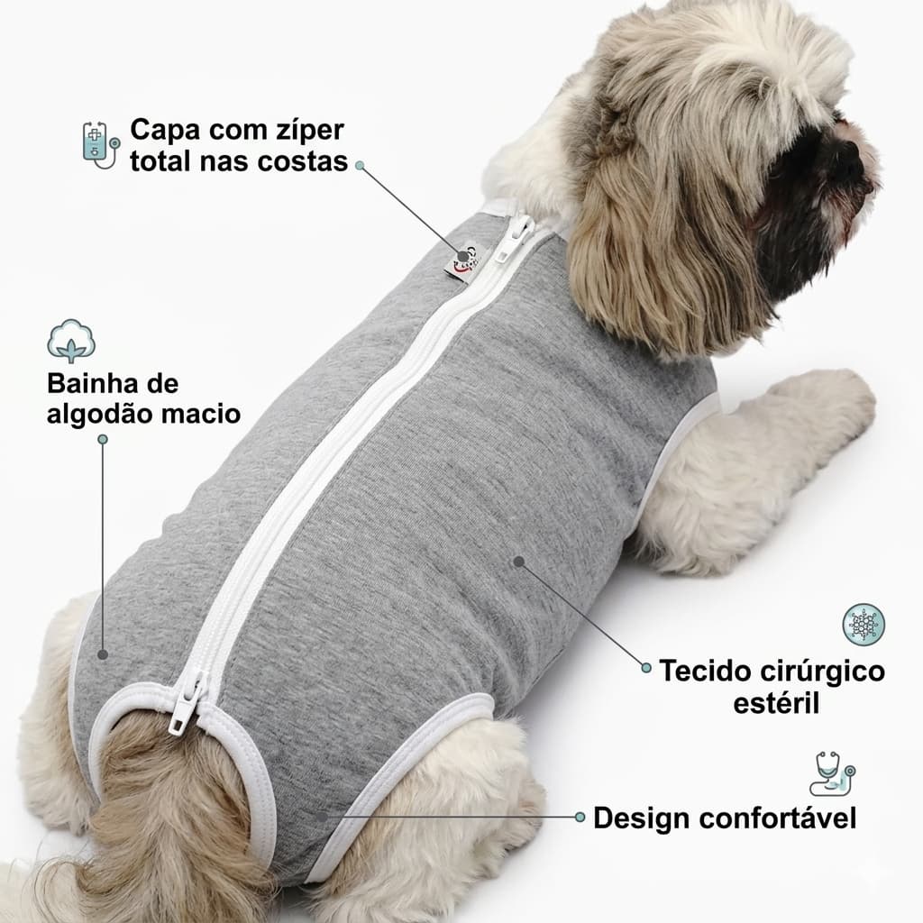 Roupa Cirurgica Para Cachorro Unisexx
