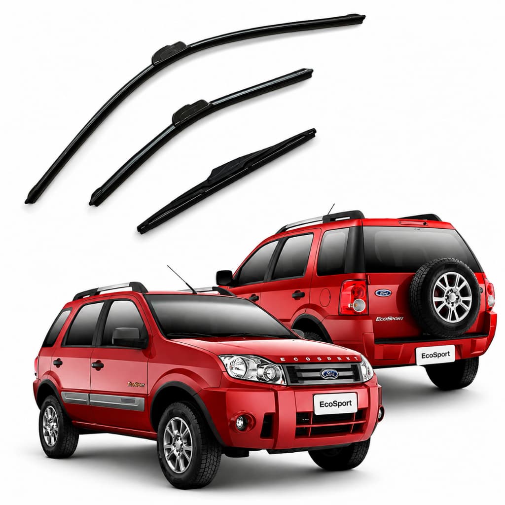 Kit Limpador De Parabrisa Palheta Chuva Ford Ecosport 2006 A 2012