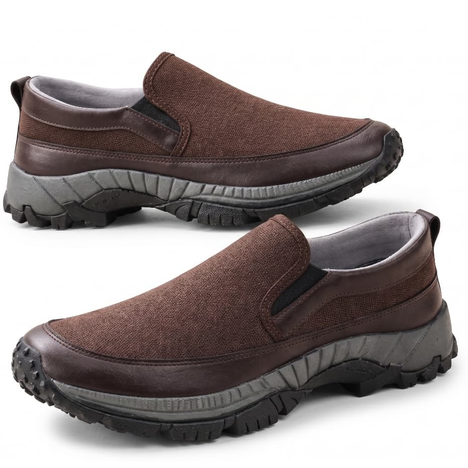 Tênis casual estilo mocassim esportivo Masculino Confortável Slip On Solado Antiderrapante