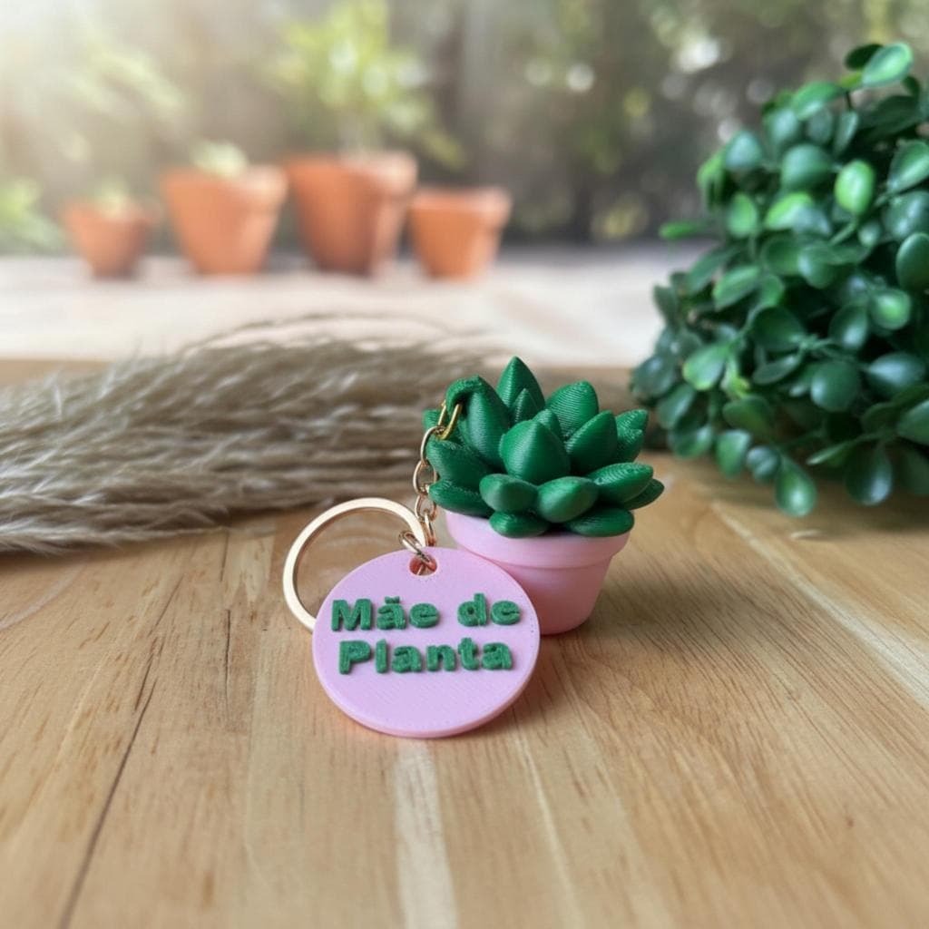 Chaveiro Mãe de Planta Bag Charm Bolsas Presente Criativo Pingentes Plantinha Jardim Floricultura Horto Lembrancinhas
