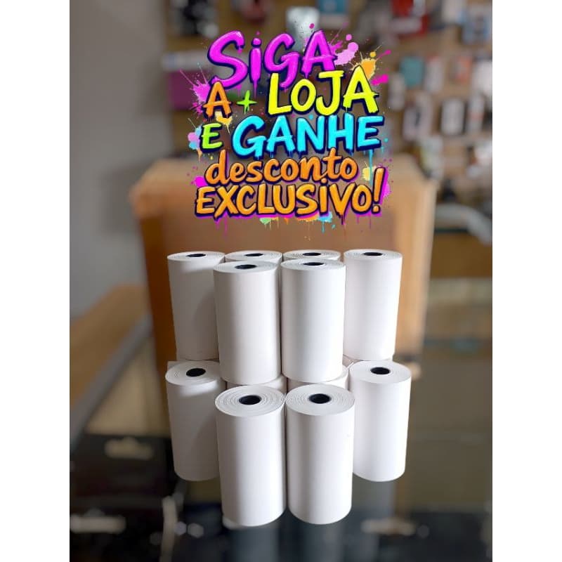 Bobina Térmica 80x30 Branca - 30 Rolos com Papel de Alta Durabilidade para Impressoras