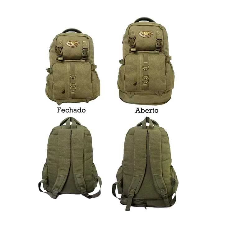 MOCHILA DE VIAGEM, TRILHAS CAMPING DE LONA EXPANSIVA 60 LITROS KVN3001# REFORÇADAS