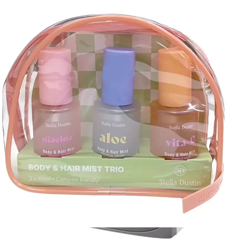 Kit Body Spray & Hair Mist Trio Stella Dustin - 3 em 1 - 60 ML