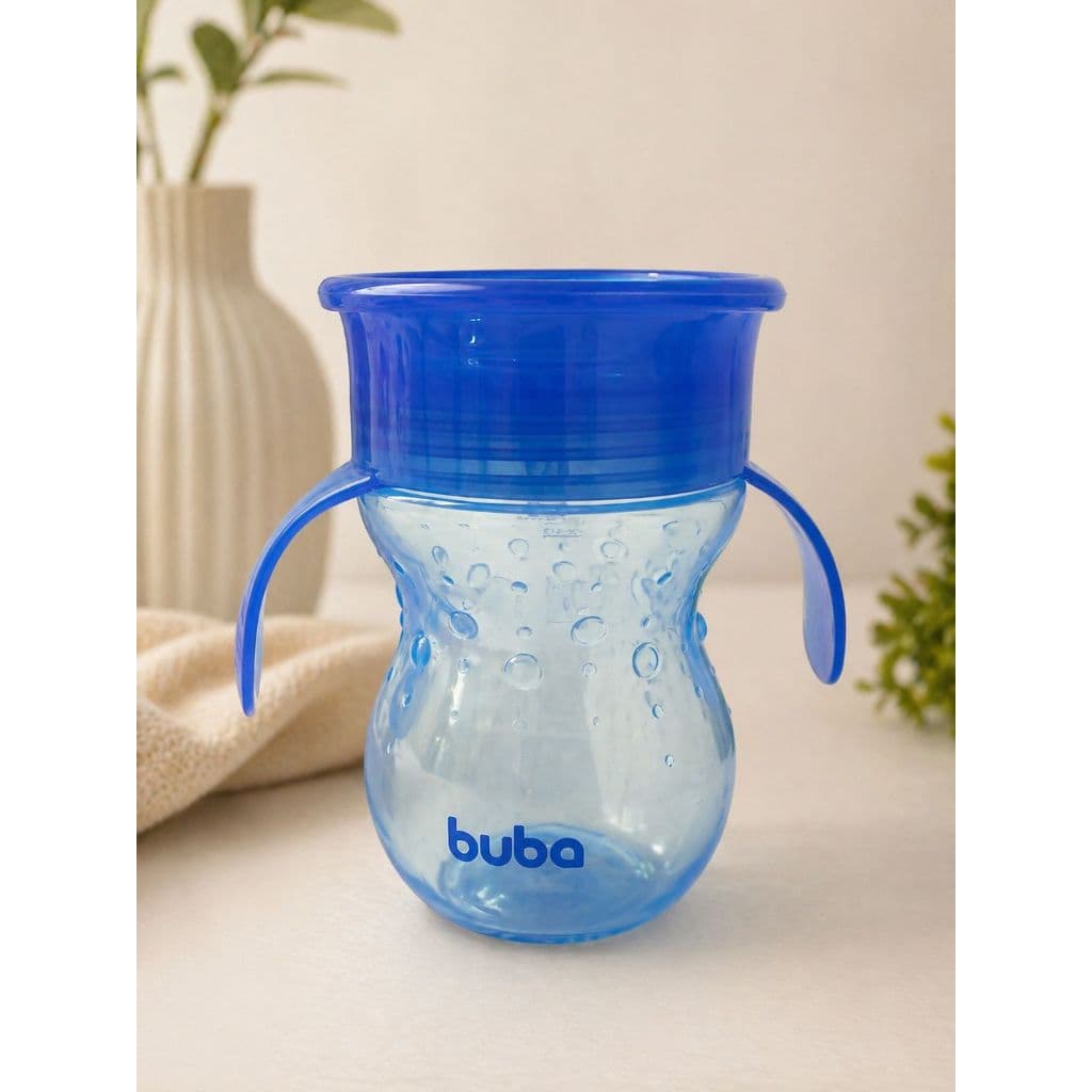 Copo Treinamento 360° Buba Original Antivazamento Bebê 210ml/270ml com Alças
