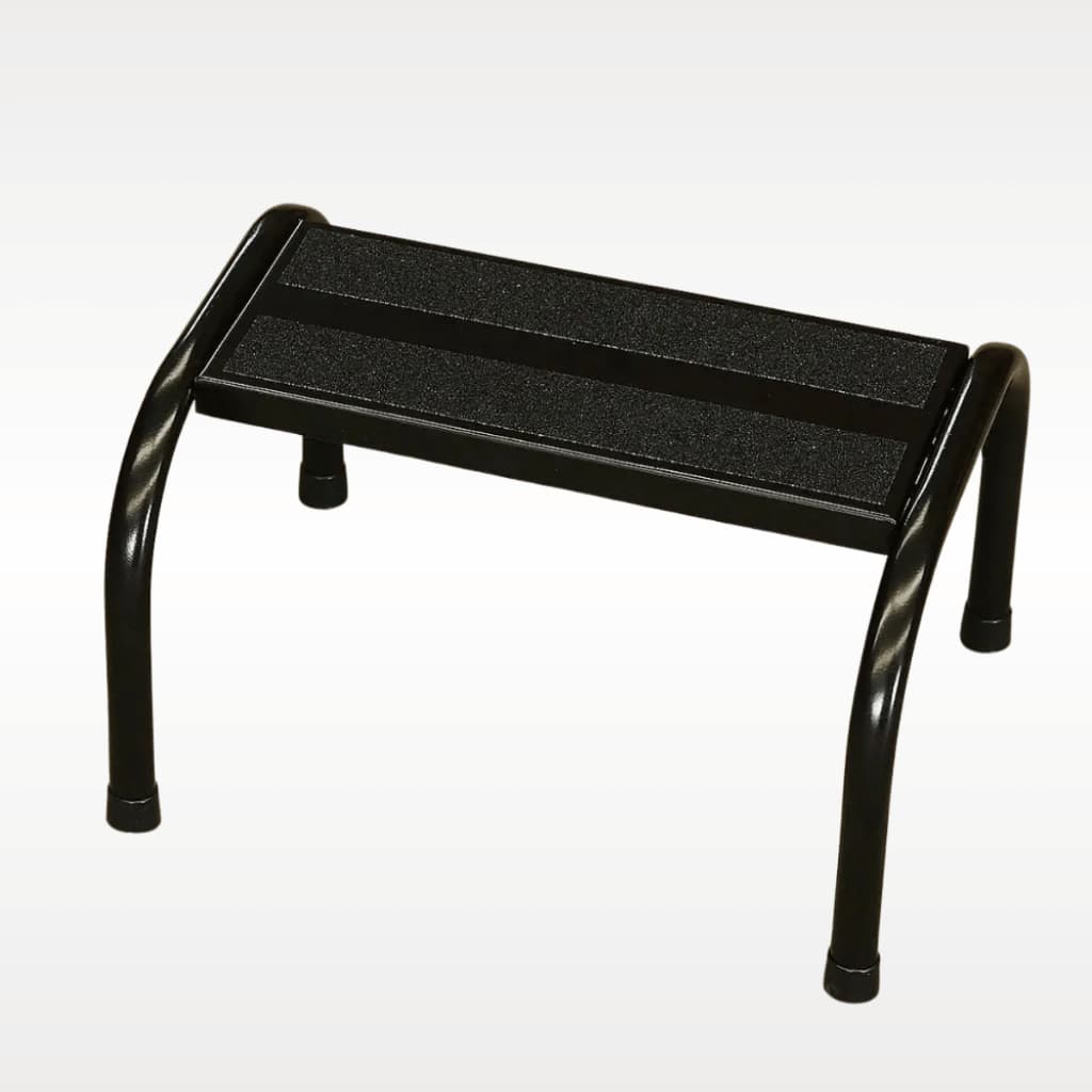 Escada Multiuso 1 Degrau Estética Pilates Tattoo Consultório Maca Preta Reforçada Antiderrapante