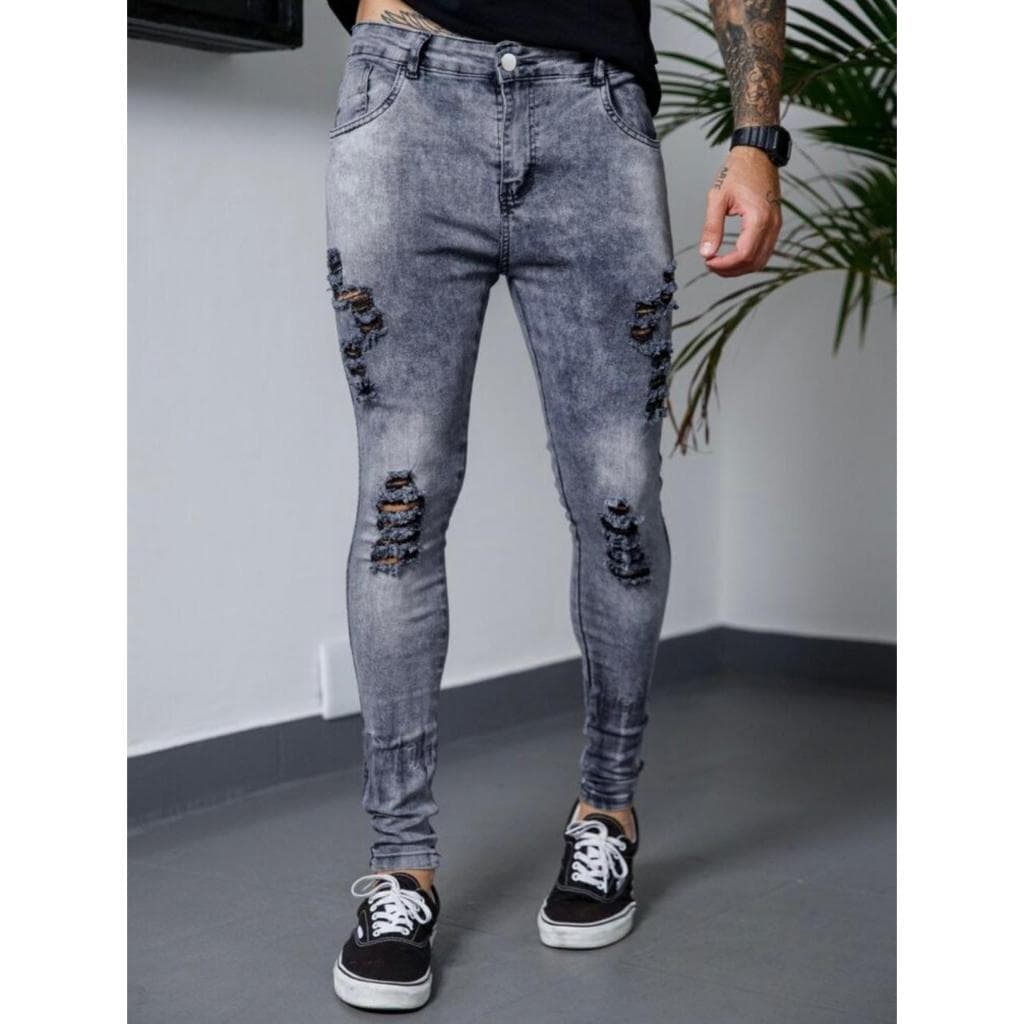 CALCA JEANS MASCULINA JOGADOR
