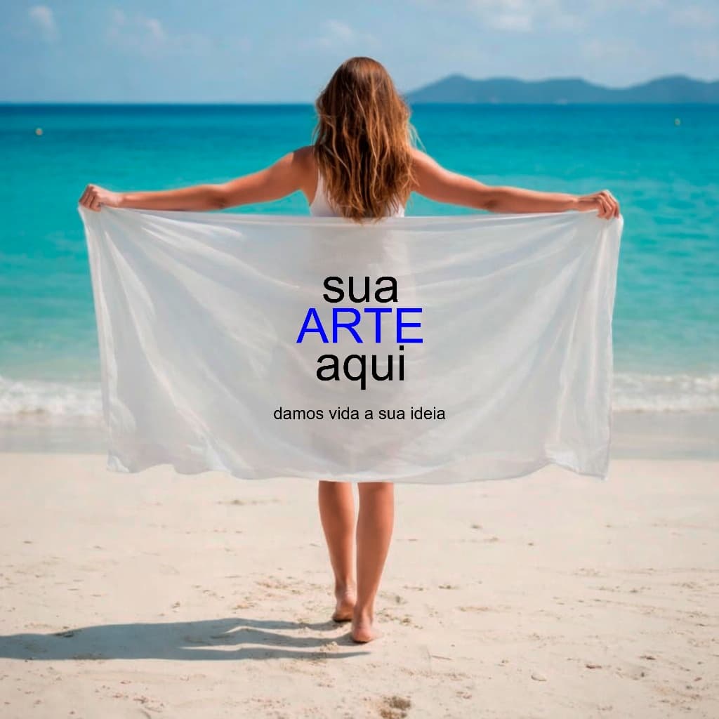 Canga de Praia PERSONALIZADA Use Sua Criatividade Verão