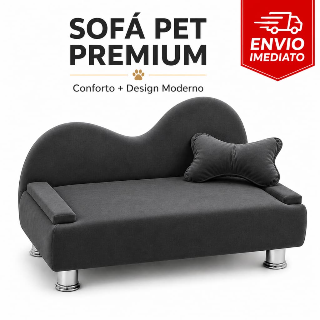Cama para Cachorro Ppoltrona Pet Mini Sofa Pet Cães e Gatos Suede
