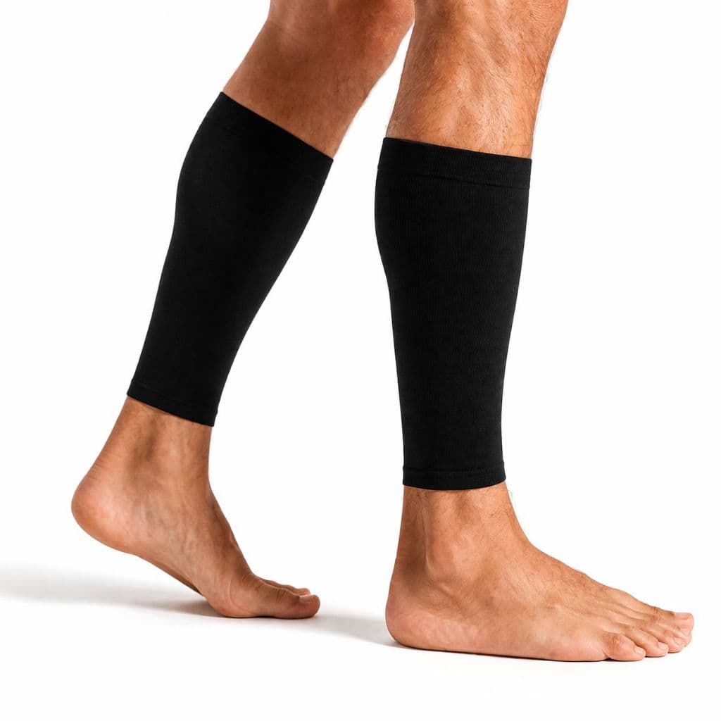 Canelito meião cortado de Compressão Profissional Unissex Proteção Conforto