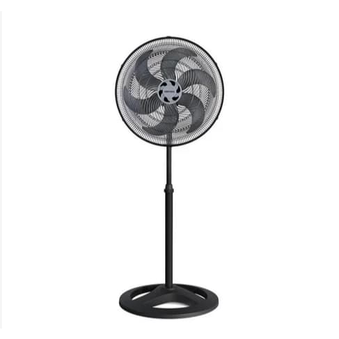 Ventilador de Coluna 40cm Ventisol Turbo 6 Pás Preto 127V | Potente, Silencioso e Ajustável