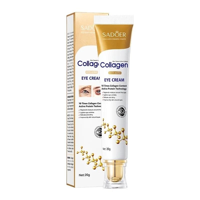 Colágeno Hidrolisado Creme Anti-Idade para Olhos Anti-Olheiras e Hidratação Intensa