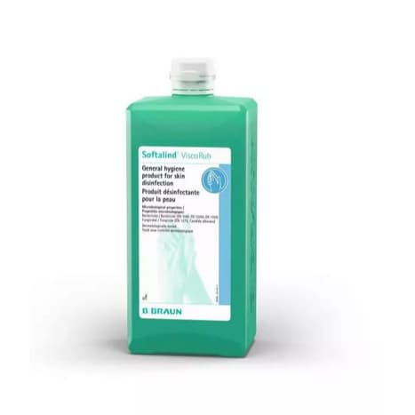 kit 2 unidades Álcool Gel Antisséptico -Softalind Viscorub E 1000ml BBraun